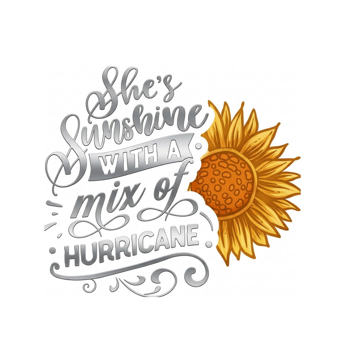 Be someone's sunshyne when their skies are grey sunflower shirt design